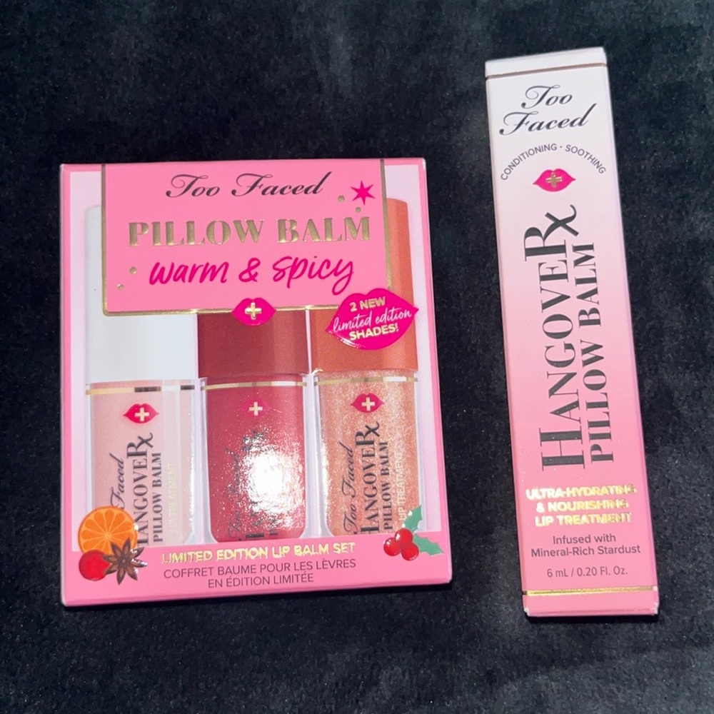 Too Faced Pillow Balm Holiday Set + Too Faced Full Pillow Balm (Watermelon Kiss)